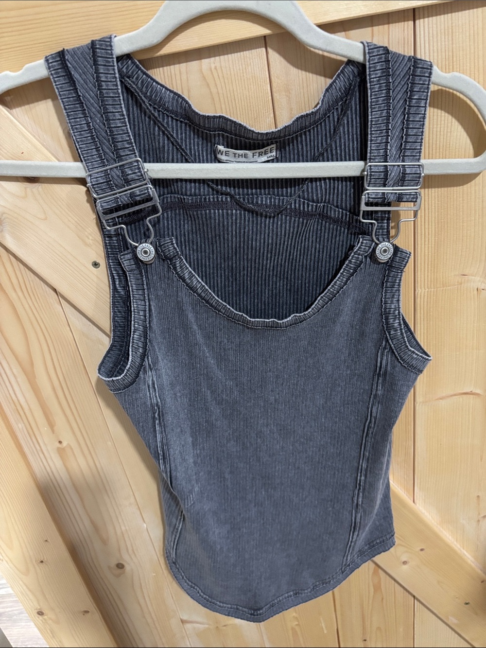 We The Free Vintage Wash Black Overall Tank
